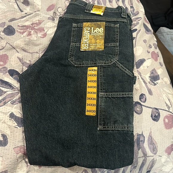 NWT Men’s Lee carpenter dungarees 34x30 - Picture 2 of 5